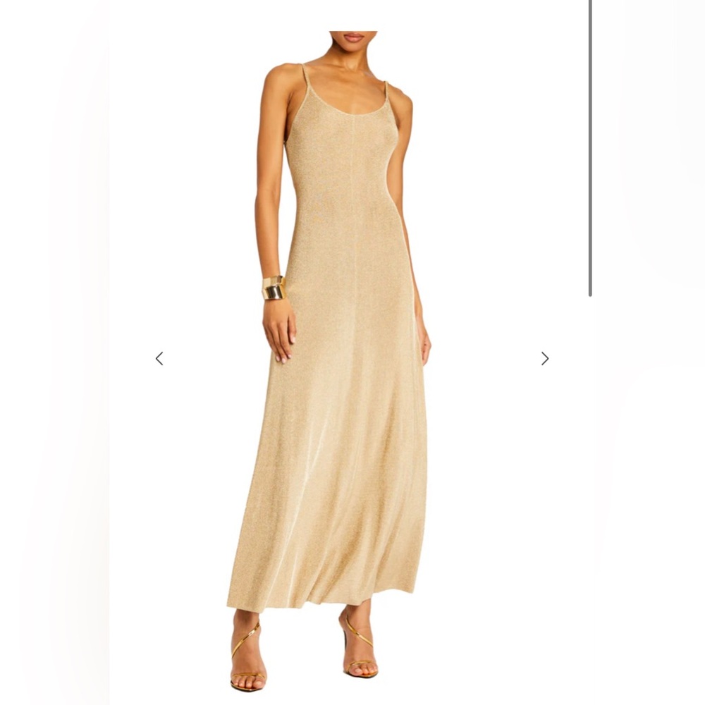 SER.O.YA MABELINE METALLIC KNIT MAXI DRESS